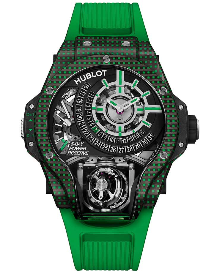 MP-09雙軸陀飛輪3D彩色碳纖維腕錶