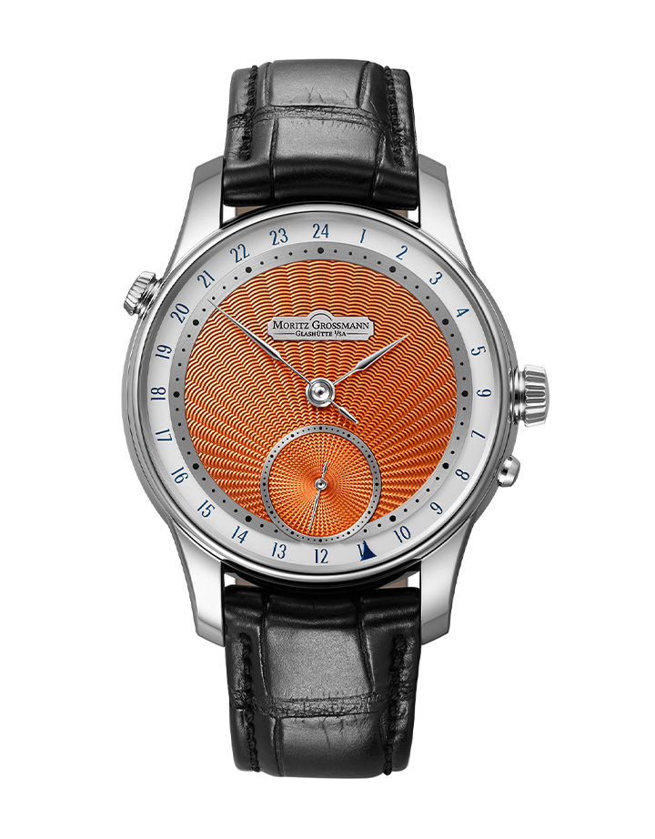 BENU GMT Guilloche兩地時區腕錶