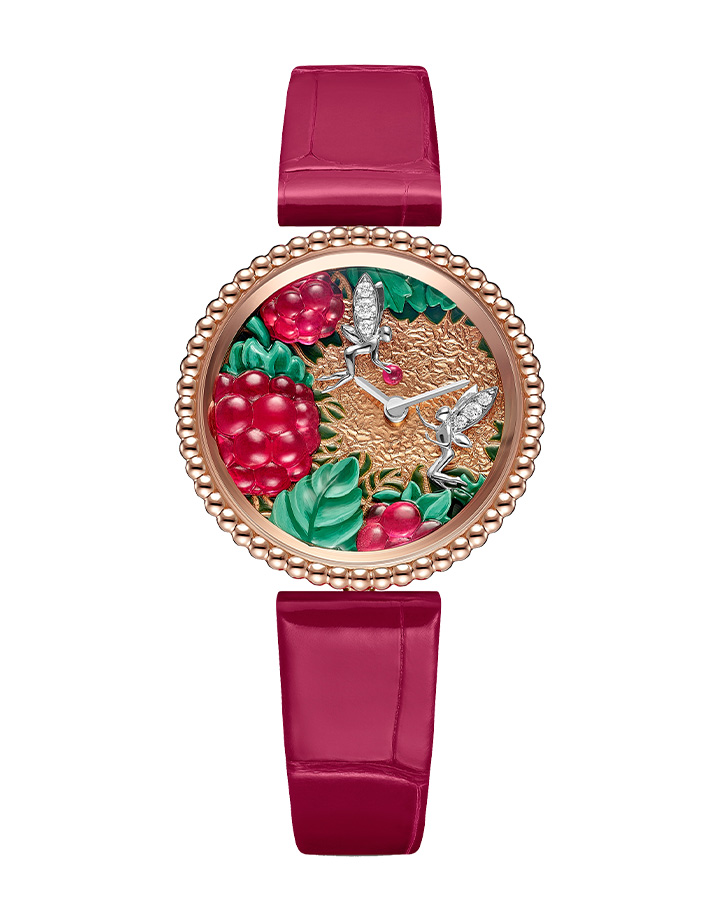 Extraordinary Dials Perlée Extraordinaire Fruits Enchantés Framboise