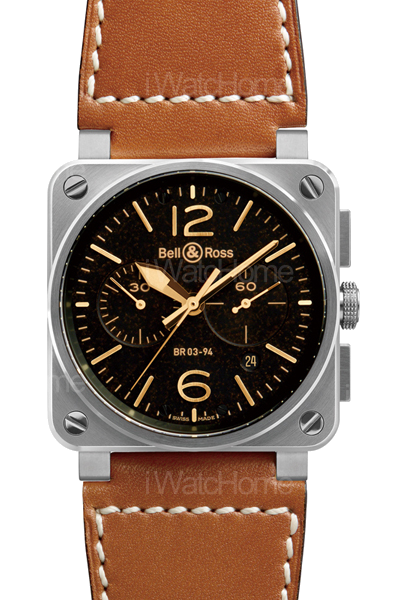 BR 03-94 Golden Heritage 玫瑰金計時碼錶