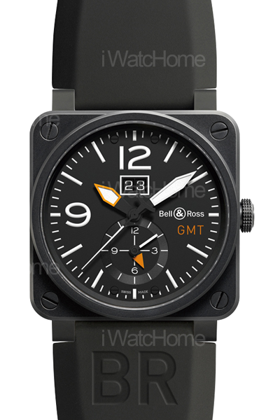 BR 03-51 GMT Carbon 兩地時間腕錶