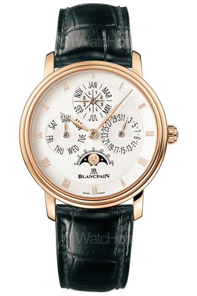 隱藏式調校萬年曆腕錶