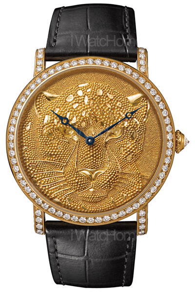 Rotonde de Cartier 美洲豹裝飾腕錶