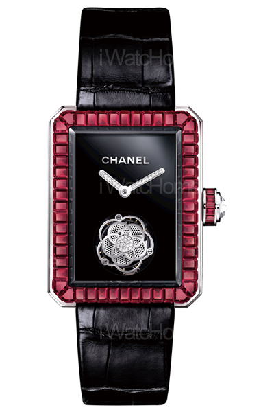 Premiere 飛行陀飛輪鑽石與紅寶石腕錶