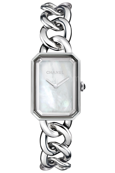 Premiere 不鏽鋼珍珠母貝面盤腕錶