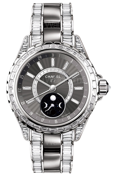 J12 Chromatic 月相珠寶腕錶