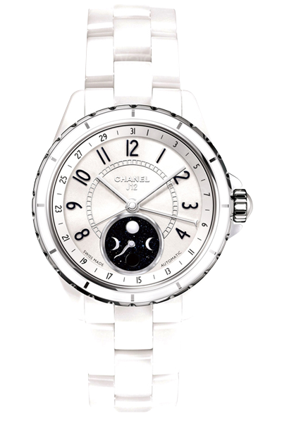 J12 白色月相腕錶