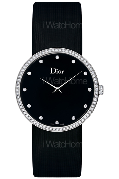 La D de DIOR黑瑪瑙鑽錶