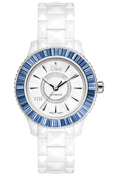 DIOR VIII 33mm藍寶石梯鑽腕錶