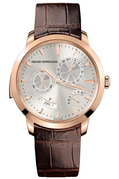 Classique 1966系列三問年曆時間等式腕錶