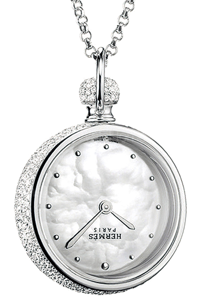 HERMES 水晶球項鍊時計