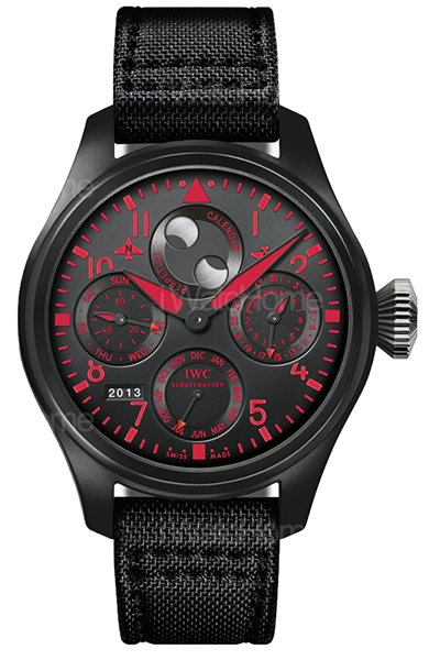 大型飛行員TOP GUN海軍空戰部隊萬年曆腕錶