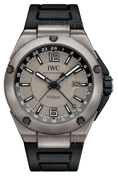 工程師雙時區鈦金屬腕錶