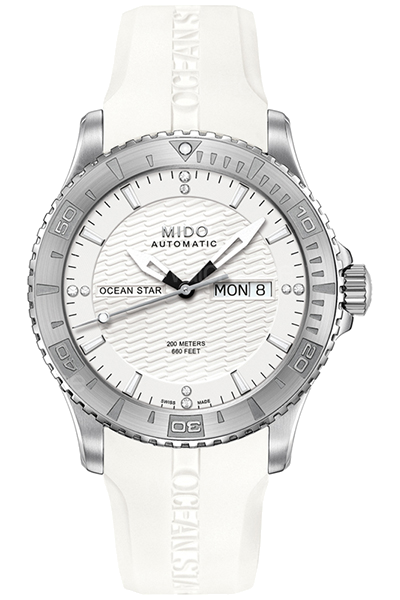 Ocean Star Captain 海洋之星系列純白潛水腕錶