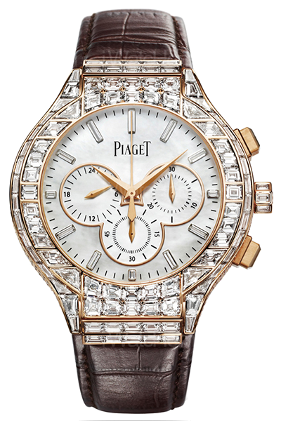 Piaget Polo鑲鑽飛返計時碼錶