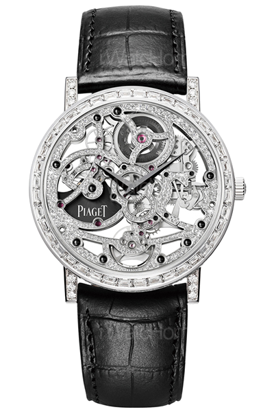 Altiplano 超薄鏤空鑲鑽腕錶