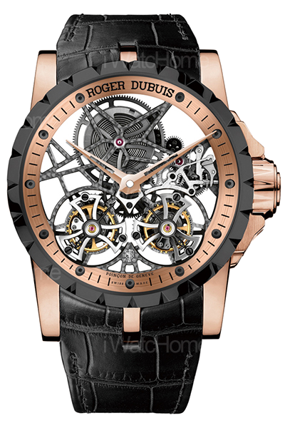 Excalibur 45鏤空雙陀飛輪腕錶