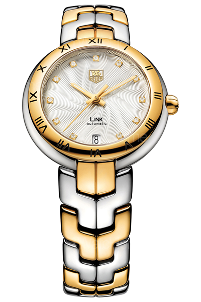 Link Lady Calibre 7不鏽鋼鍍金自動女錶