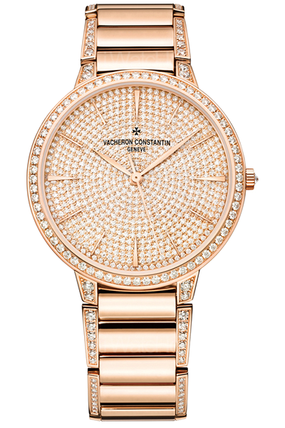 Patrimony金質鏈帶小型號腕錶