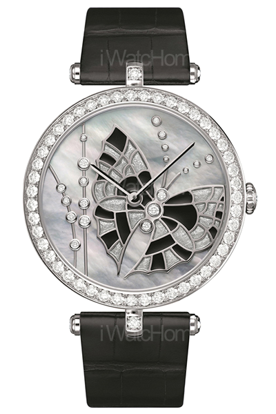 Lady Arpels Papillon Noir Argent 腕錶