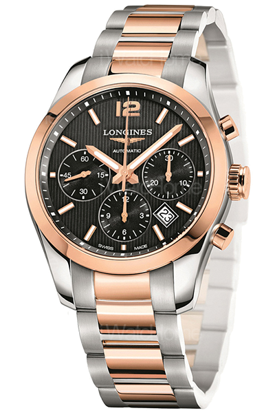 Conquest Classic 征服者經典系列雙色金計時碼錶