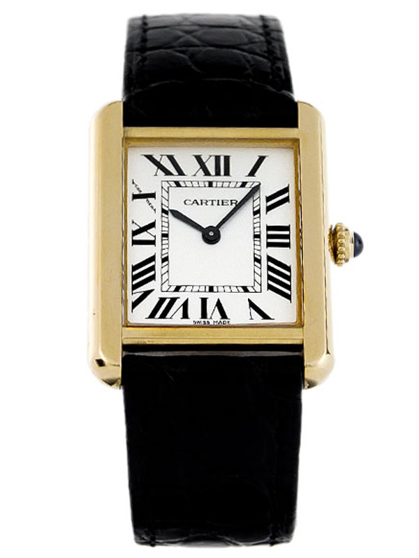 Tank Solo K金石英腕錶