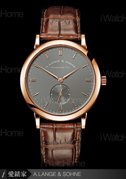 A.LANGE & SOHNE Saxonia 玫瑰金灰面盤款