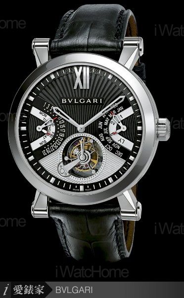 Sotirio Bulgari陀飛輪萬年曆腕錶鉑金款