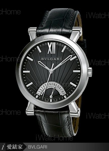 Sotirio Bulgari日期逆跳腕錶精鋼款