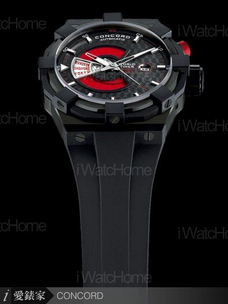 C1 WorldTimer Night Race世界時區腕錶鑽石碳精鋼款