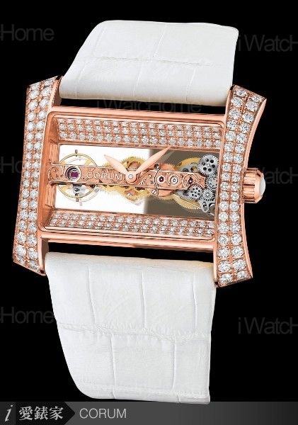 Golden Bridge Lady金橋女錶玫瑰金鑲鑽款