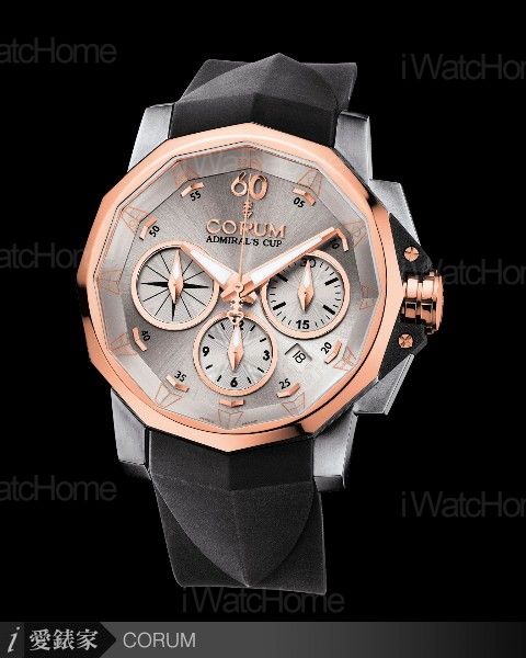 Admiral's Cup 海軍上將44計時碼錶玫瑰金精鋼雙色款