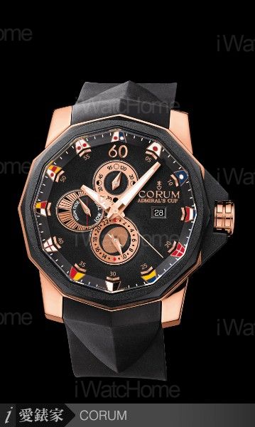 Admiral's Cup 海軍上將 CupCORUM 海軍上將48潮汐錶玫瑰金款