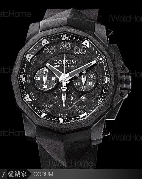 Admiral's Cup 海軍上將 Black HullCORUM 海軍上將48炫黑限量計時碼錶Ref.753.934.95/0371 AN92