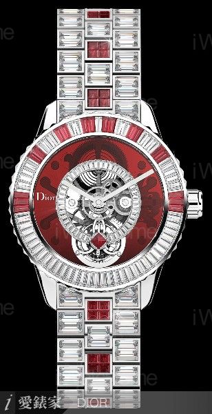 Christal Tourbillon腕錶紅水晶面盤款