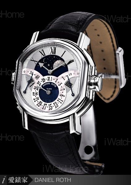 DANIEL ROTH 大自鳴月相腕錶白金款