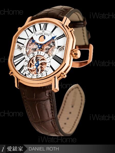 DANIEL ROTH Athys V 萬年曆腕錶玫瑰金款