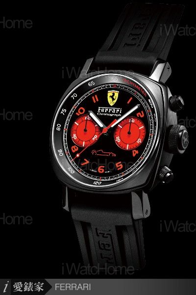 Ferrari 45 mm計時碼錶DLC FER00038