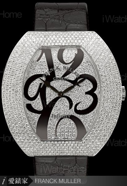 FRANCK MULLER Infinity Curvex全鑲鑽腕錶阿拉伯數字時標款