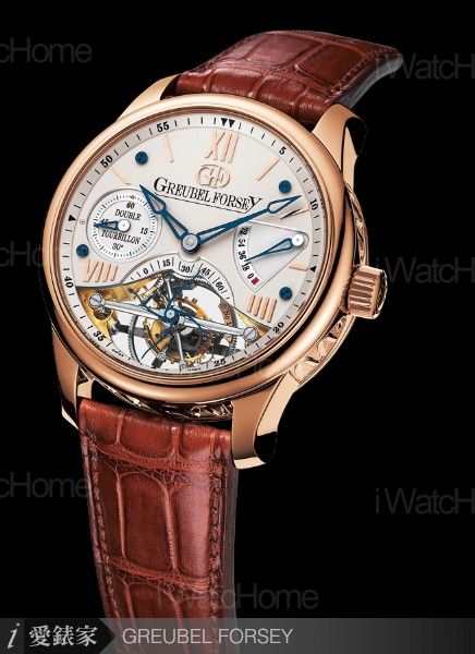 Double tourbillon 30度雙體陀飛輪錶玫瑰金款