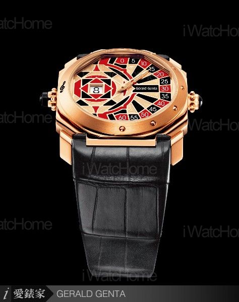 GERALD GENTA Octo Repitition Minutes三問腕錶玫瑰金款