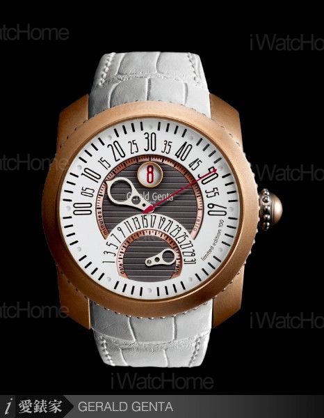 GERALD GENTA Gefica「吉力馬札羅山」限量腕錶鈦金款