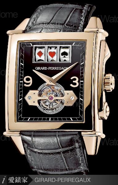 GIRARD-PERREGAUX Vintage 1945拉霸陀飛輪腕錶玫瑰金款