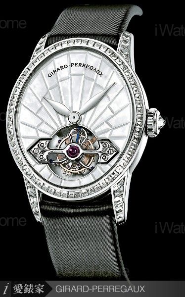GIRARD-PERREGAUX Cat's Eye陀飛輪珠寶錶白金鑲鑽款