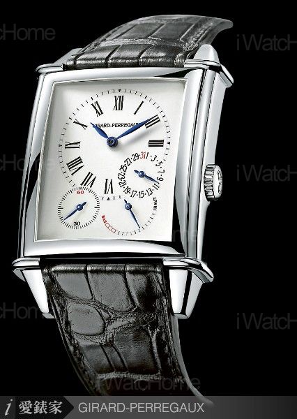 GIRARD-PERREGAUX Vintage 1945偏心式腕錶白金款