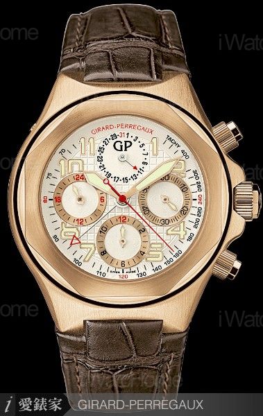 GIRARD-PERREGAUX Laureato EVO3 Chronograph計時碼錶玫瑰金款