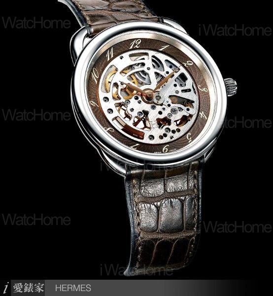 HERMES Arceau Skeleton限量鏤空錶白金款