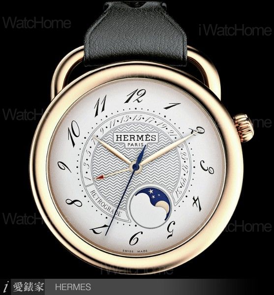 HERMES Arceau馬蹬懷錶玫瑰金款