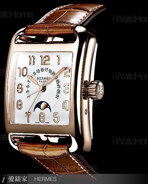 HERMES Cape Cod逆跳日期月相錶