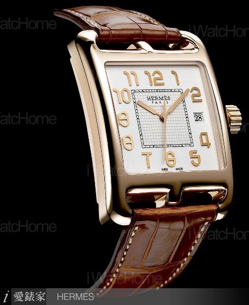 HERMES Cape Cod 1928機械腕錶玫瑰金款